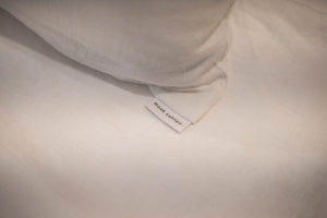 Organic hemp bed set in off white