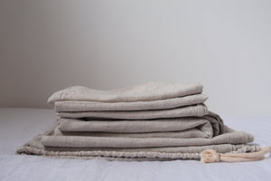Open image in slideshow, Organic hemp bed set in natural colour. 
