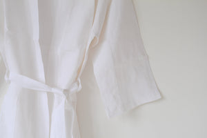 Organic hemp robe. White. Yukata. Natural. Sustainable. Biodegradeable 