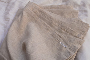 Organic Hemp flat sheet in natural. Sustainable - mooncanopy