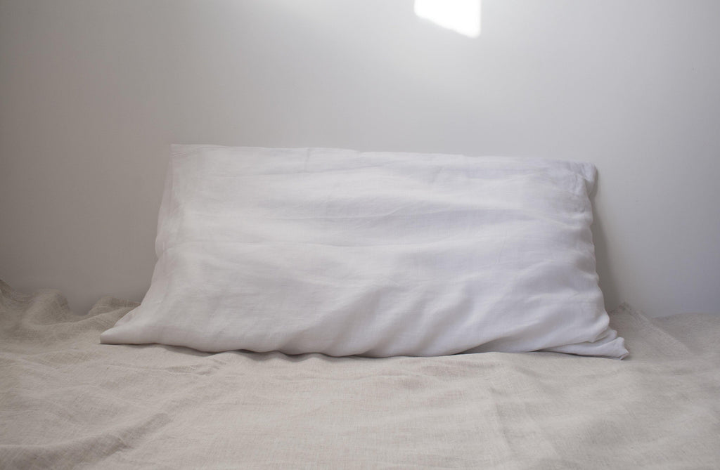 Organic hemp pillowcase. White. Sustainable. Biodegradeable